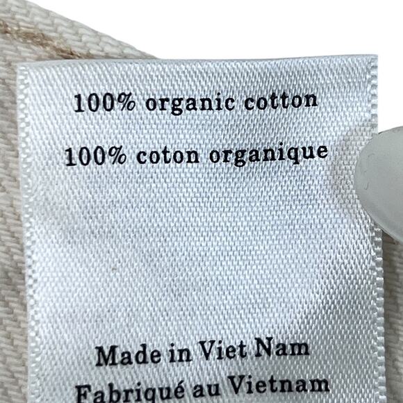 Everlane The Rigid Slouch Jeans Womens 32 Cream Button Fly Straight Leg Denim - Picture 11 of 12